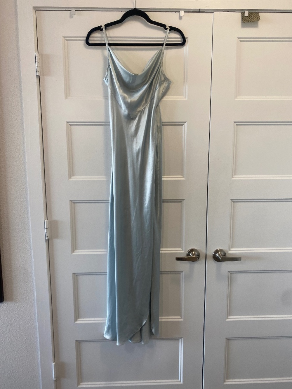 Kama Sutra Lotus Wear Vintage 90's Aquamarine Maxi Slip Dress - Small